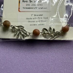 Elegant Silver Leaf Bracelet